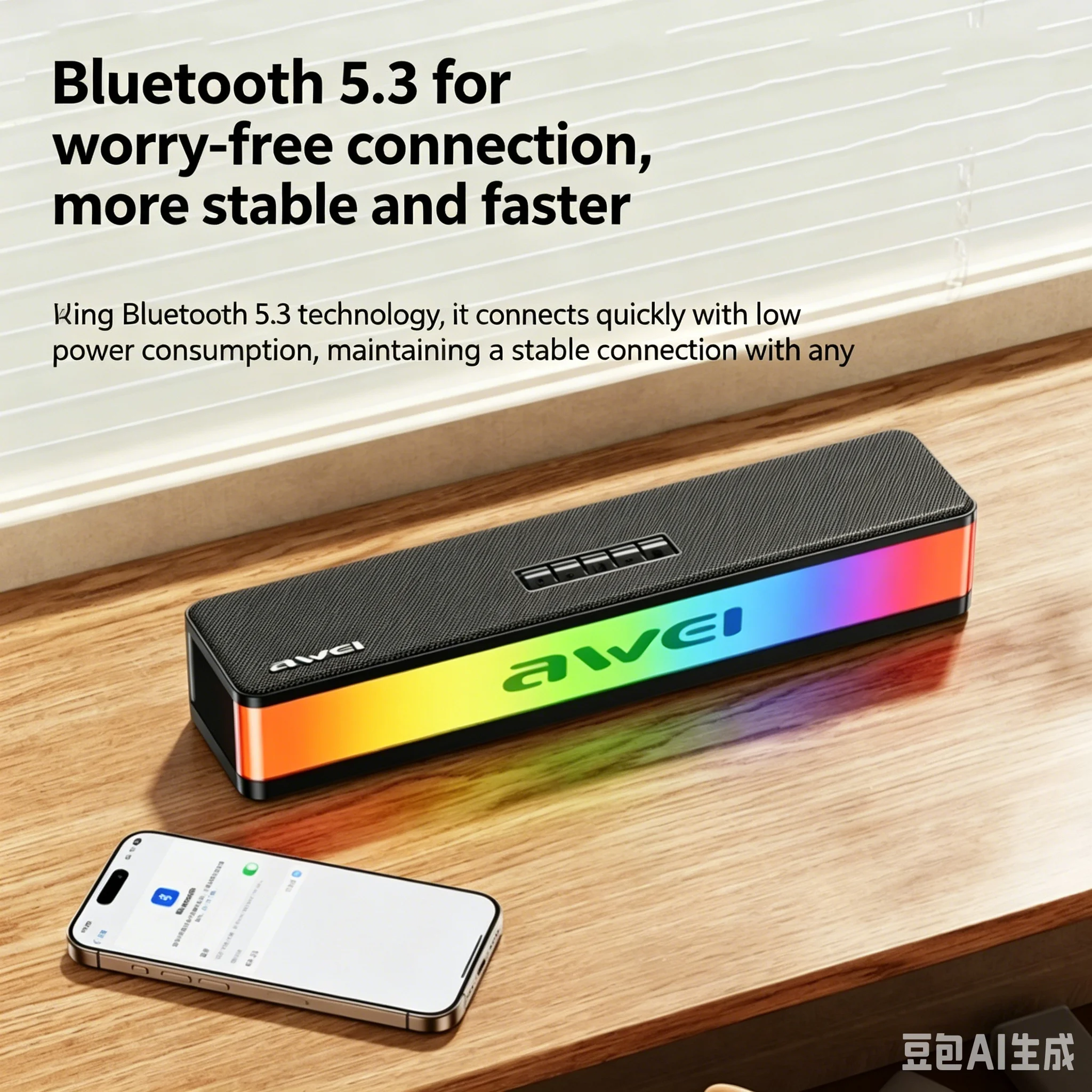 RGB Bluetooth Speakers Soundba - огляд і ціна Rgb Computer Soundbar For Pc