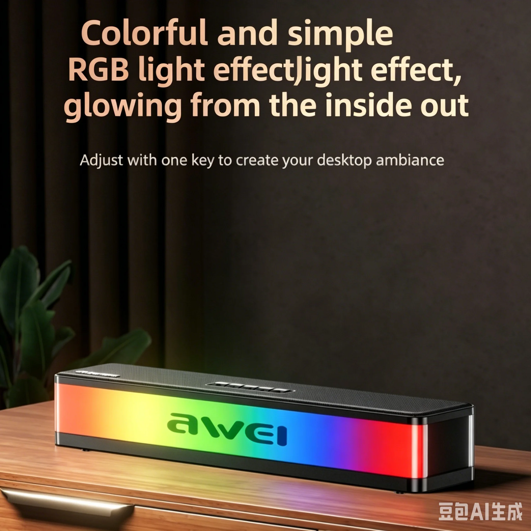 RGB Bluetooth Speakers Soundba - огляд і ціна Rgb Computer Soundbar For Pc