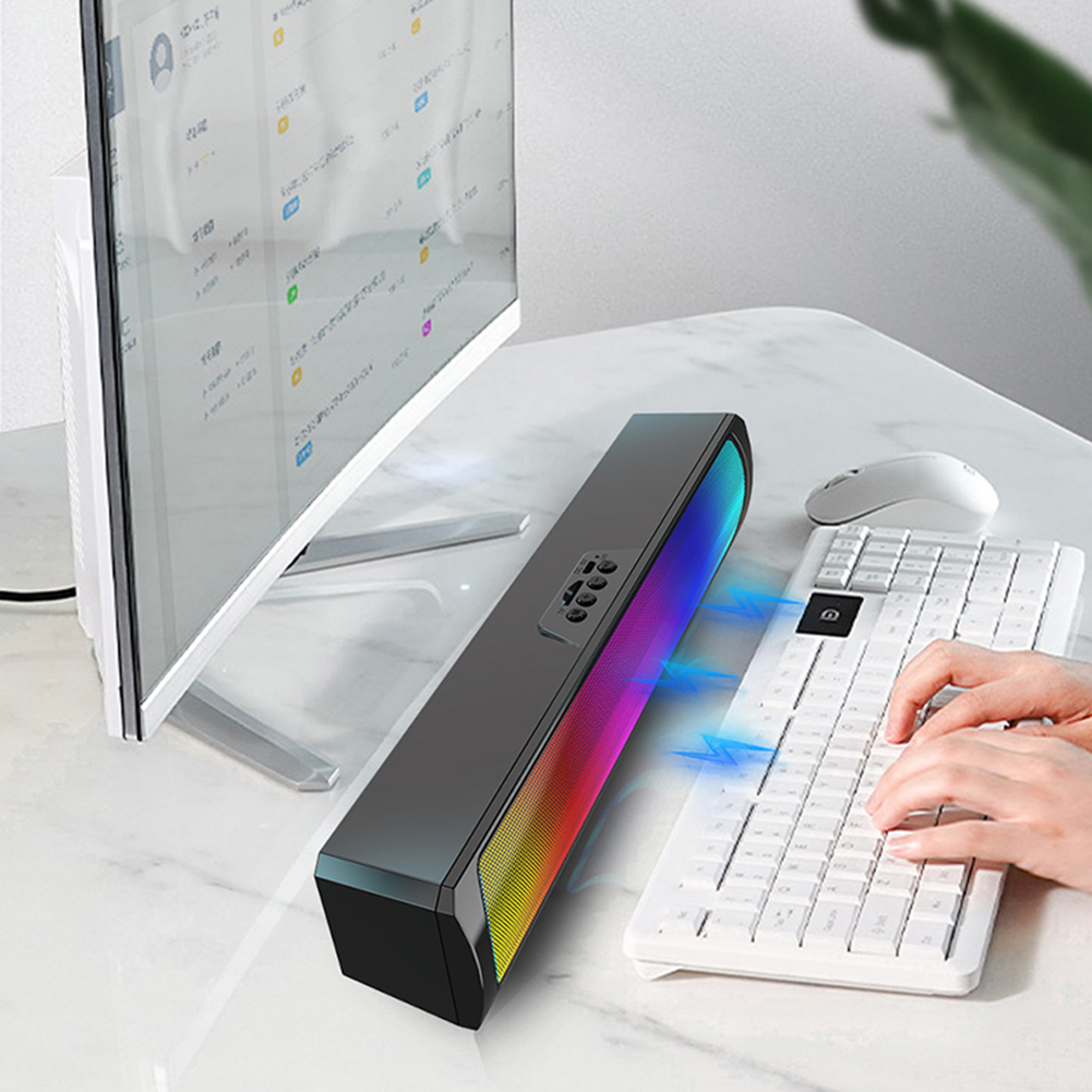 Portable Computer Sound Bar Sp - огляд і ціна Rgb Computer Soundbar For Pc