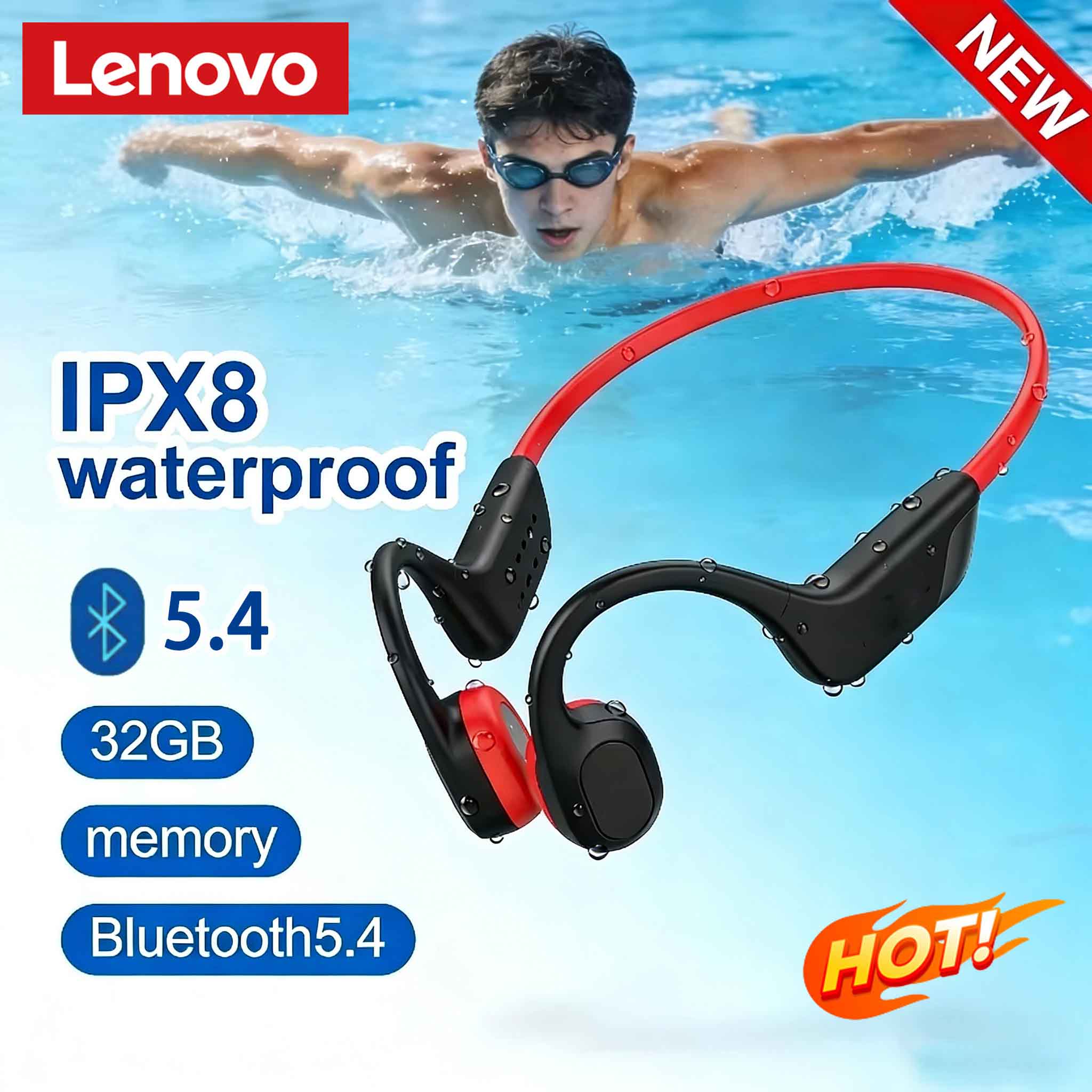 Lenovo Bone Conduction Headset - огляд і ціна Bone Conduction Running Headphones