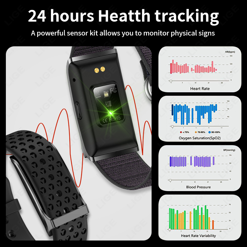 LIGE 100+ Sport Fitness Tracke - огляд і ціна Smartwatches