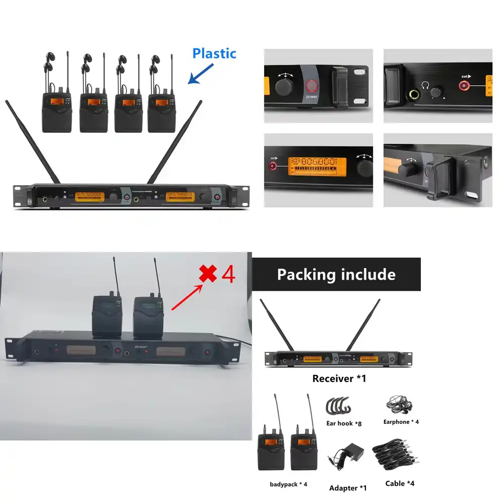 572-603mhz 2050EX Double Trans - огляд і ціна In Ear Monitors For Singers